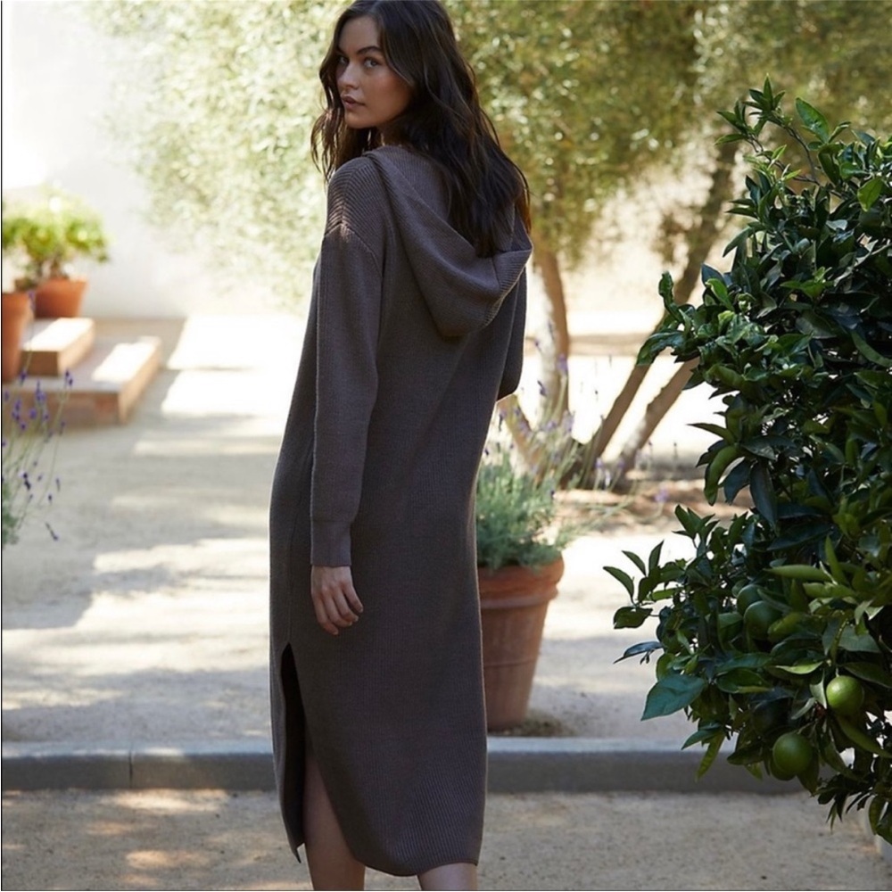 Free People Claudia Sweater Midi Dress Brown Size S